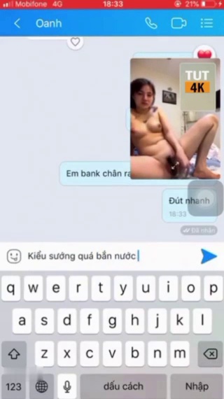 Bé Phương Oanh 2k4 call zalo với anh trai khách vip