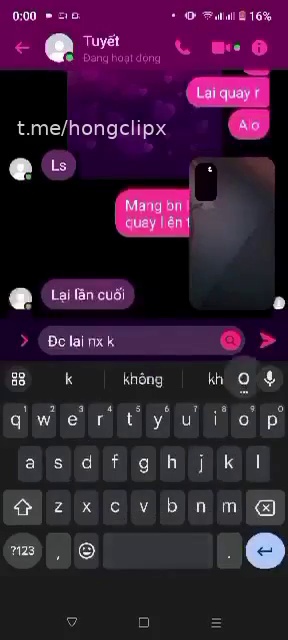 Bé Thanh Tuyết 2k9 chat sec cùng bạn trai qua messenger nè