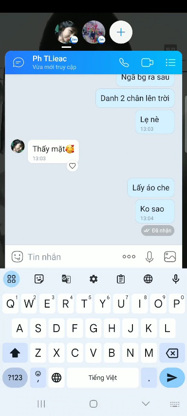 Tranh thủ chat sex video zalo gửi cho ng. yêu trước khi đi làm