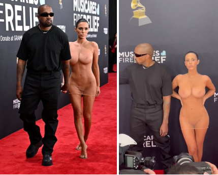 Vợ chồng Kanye West khoe ảnh khỏa thân cực bạo tại lễ trao giải Grammy